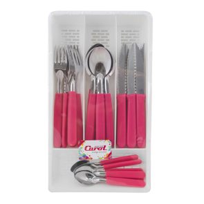 Set de 24 cubiertos Carol con organizador