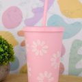 Vaso con tapa y sorbete - Imagen 2